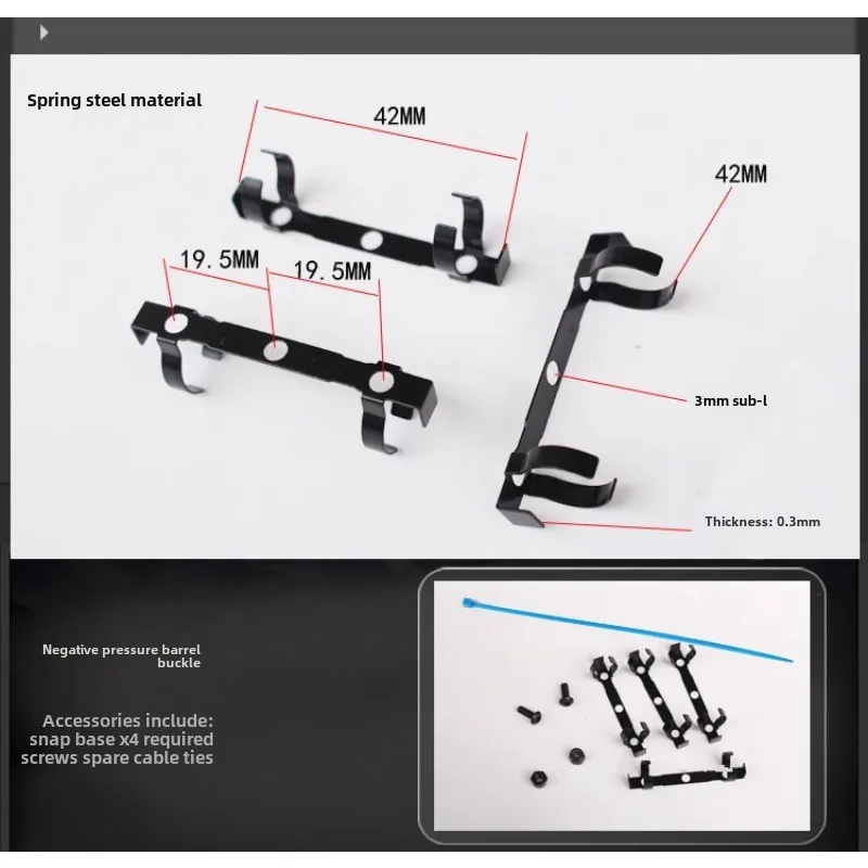 Metal Negative Pressure Shock Absorber Frame Fixed Buckle Support Ring Frame Seat for 1/10 RC Crawler Car AXIAL SCX10 II 90046
Metal Negative Pressure Shock Absorber Frame Fixed Buckle Support Ring Frame Seat for 1/10 RC Crawler Car AXIAL SCX10 II 90046