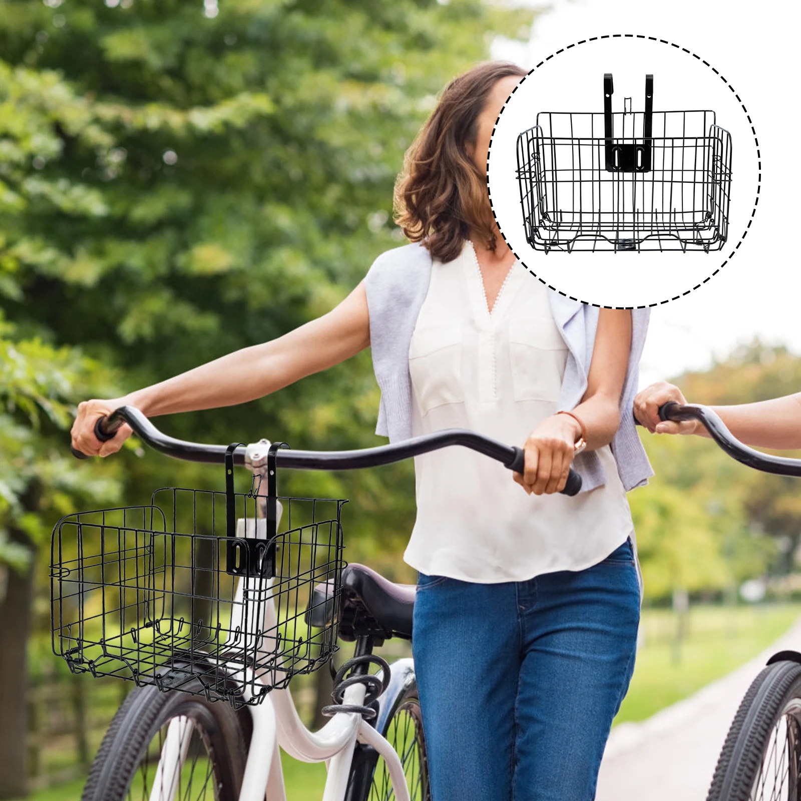Mountain Bike Basket Hanging Design Fast Release Portable Bike Basket Storage Hooks for Outdoor Cycling
Mountain Bike Basket Hanging Design Fast Release Portable Bike Basket Storage Hooks for Outdoor Cycling