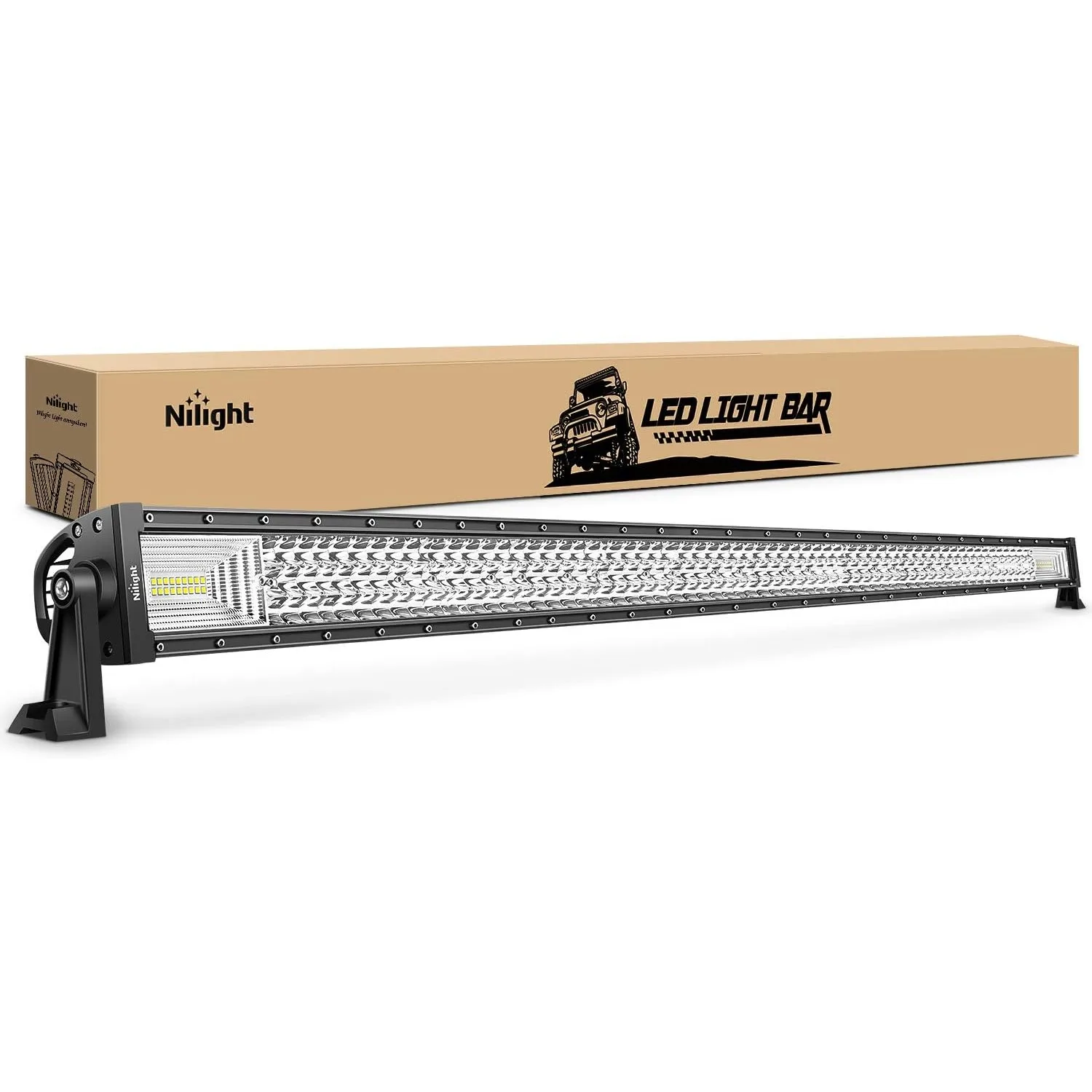 Nilight - 18019C-A LED Light Bar 52Inch 783W Triple Row 49500LM Flood Spot Combo Beam Led Bar Driving Lights Boat Lights Super Bright Led Off Road Lights for Trucks,2 Years Warranty
Nilight - 18019C-A LED Light Bar 52Inch 783W Triple Row 49500LM Flood Spot Combo Beam Led Bar Driving Lights Boat Lights Super Bright Led Off Road Lights for Trucks,2 Years Warranty