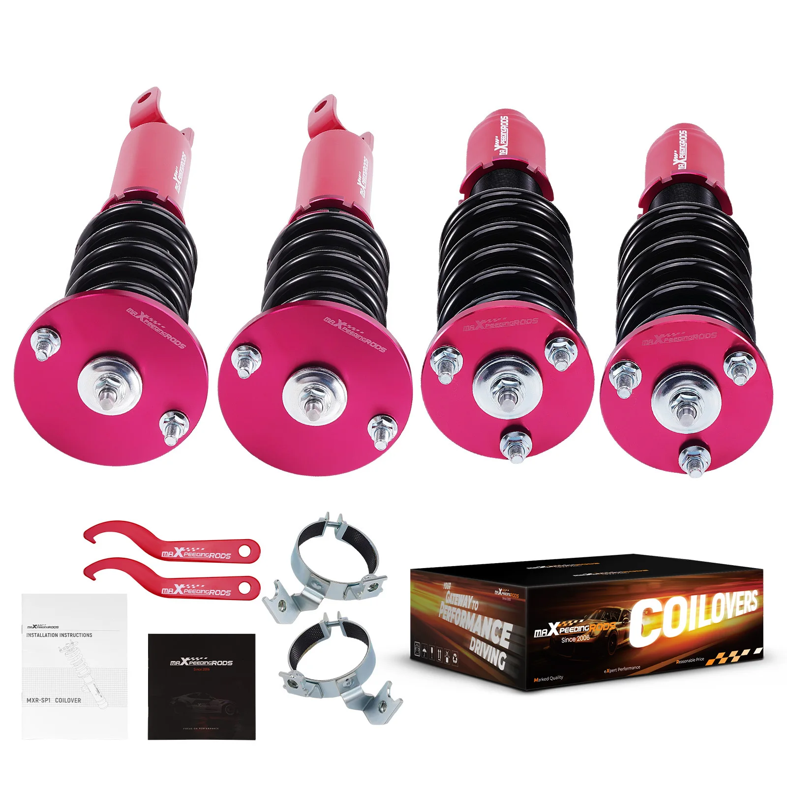 Комплект койловеров MaXpeedingrods Street (стойки, пружины) для Honda Accord 1990-1997
Комплект койловеров MaXpeedingrods Street (стойки, пружины) для Honda Accord 1990-1997