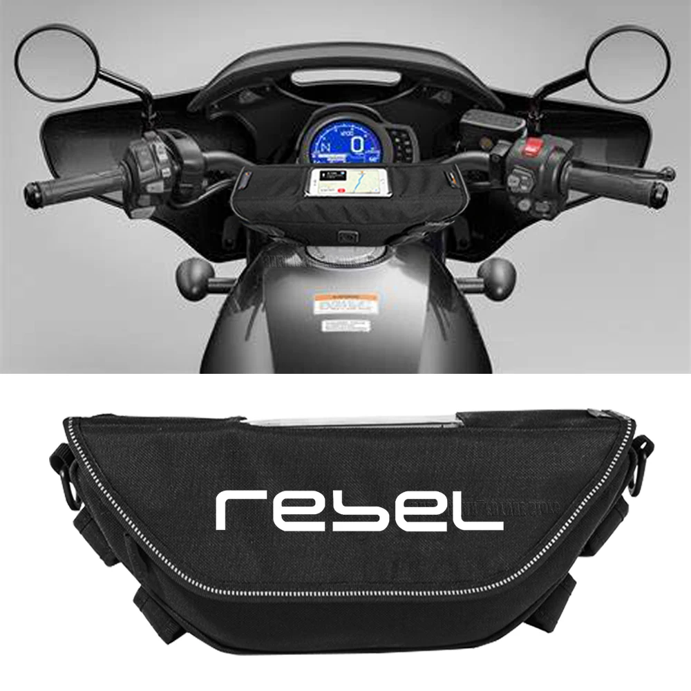 For REBEL 1100 500 300 CMX 1100 300 500 Waterproof motorcycle handlebar travel navigation bag
For REBEL 1100 500 300 CMX 1100 300 500 Waterproof motorcycle handlebar travel navigation bag