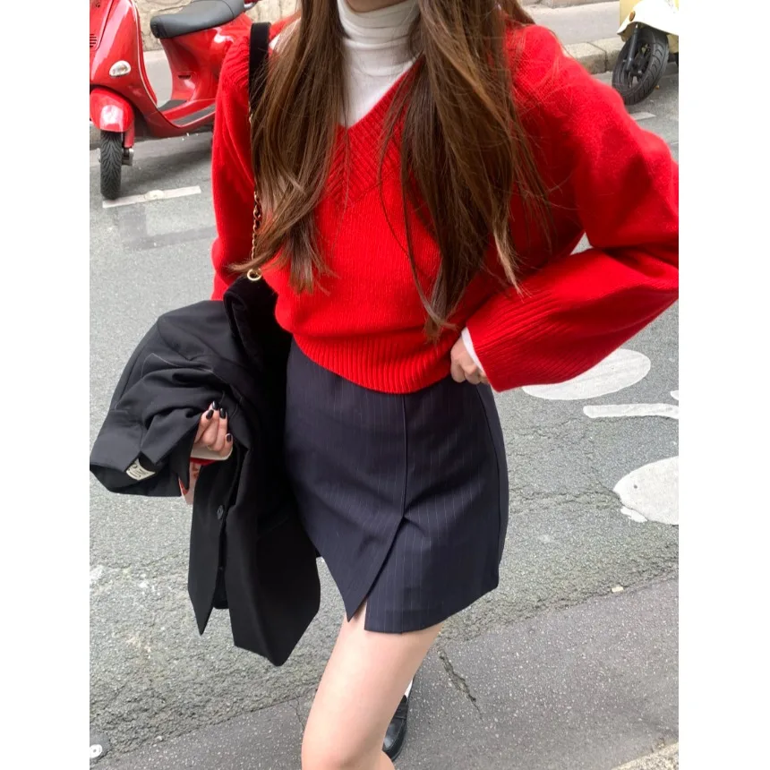 Свободный женский вязаный свитер Long Sve V-Ne, осень-зима, повседневный удобный топ Lazy Faion Fem
Свободный женский вязаный свитер Long Sve V-Ne, осень-зима, повседневный удобный топ Lazy Faion Fem