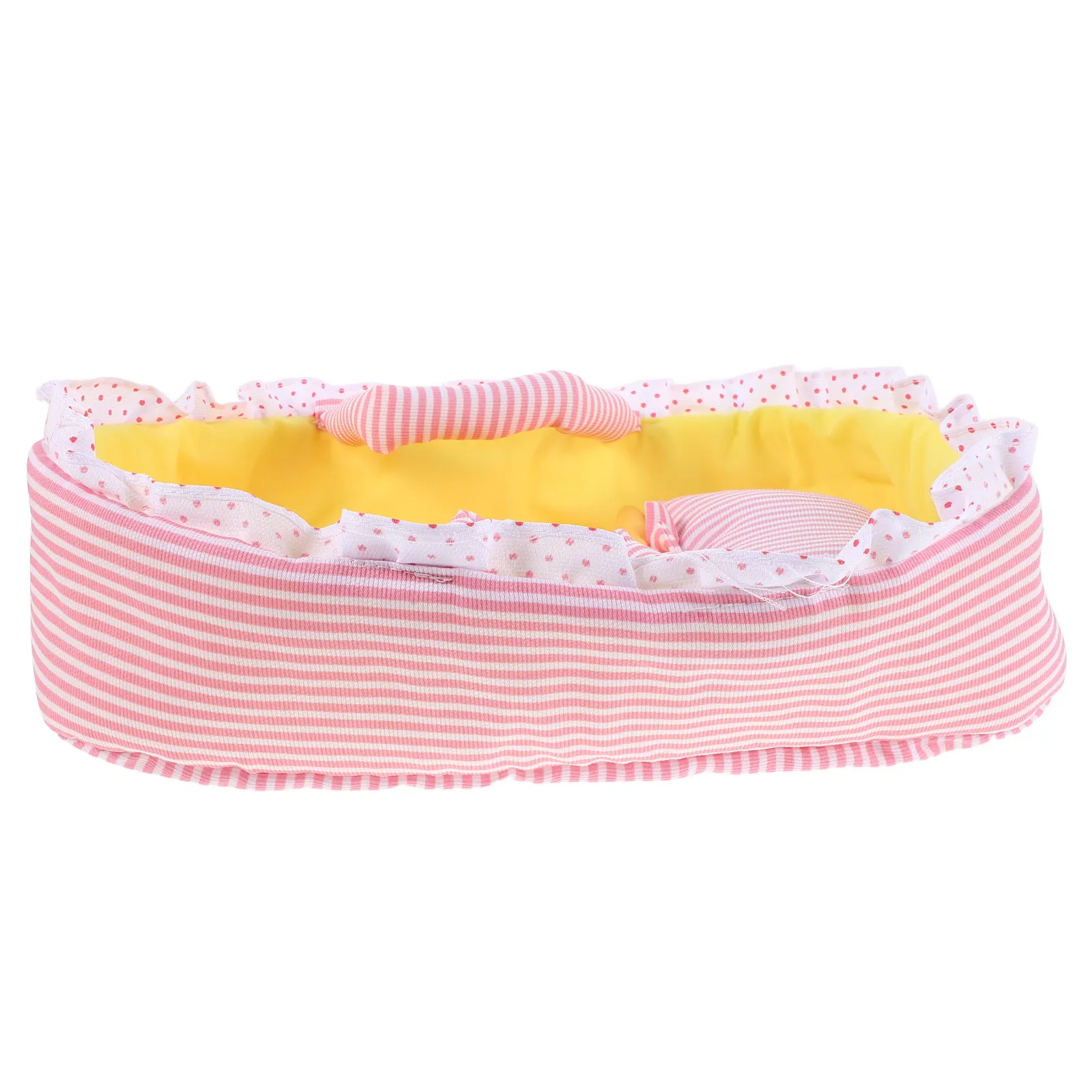 Mini Crib Baby Bassinet Nursery Carrier Soft Cozy Reborn Baby Bed Portable Dollhouse Furniture Accessories Under 13.7 Inch
Mini Crib Baby Bassinet Nursery Carrier Soft Cozy Reborn Baby Bed Portable Dollhouse Furniture Accessories Under 13.7 Inch