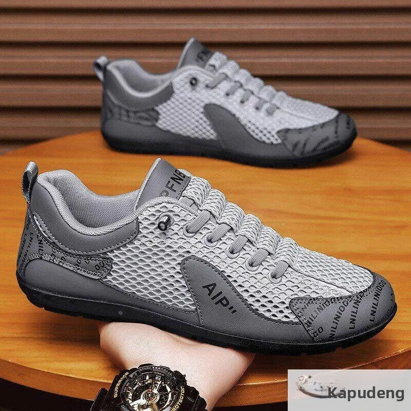 Men's Casual Running Shoes Summer Breathable Large Mesh Lightweight Soft Bottom Slip-On Trendy Shoes round Toe Zipper Closure
Men's Casual Running Shoes Summer Breathable Large Mesh Lightweight Soft Bottom Slip-On Trendy Shoes round Toe Zipper Closure