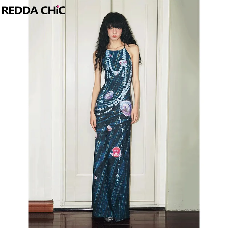 REDDACHiC 3D Print Dripping with Pearls Checkered Dress Summer Camisole Backless Fitted Maxi Long Dress Retro Y2k Women Clothing
REDDACHiC 3D Print Dripping with Pearls Checkered Dress Summer Camisole Backless Fitted Maxi Long Dress Retro Y2k Women Clothing