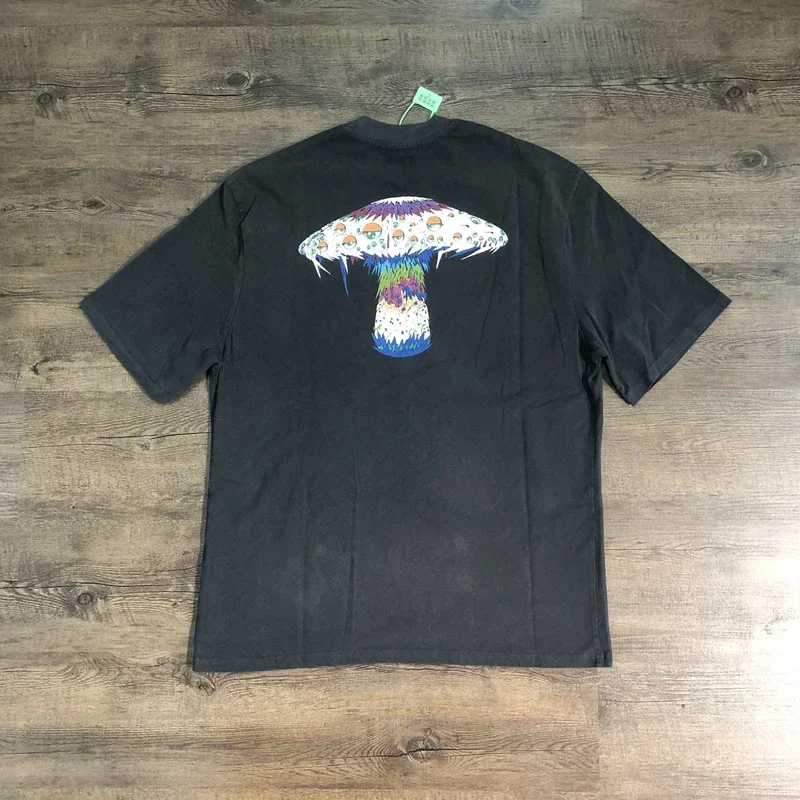 Mushroom Print SAINT MICHAEL T Shirts For Men Vintage Black Pure Cotton Top Tee Women Oversize T Shirt
Mushroom Print SAINT MICHAEL T Shirts For Men Vintage Black Pure Cotton Top Tee Women Oversize T Shirt