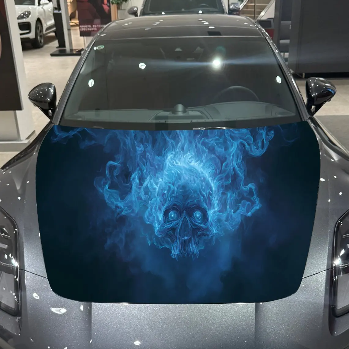 Gothic Flame Skull Car Hood Wrap, Abstract Themed Car Hood Decal, Car Exterior Accessory, Waterproof and Self-adhesive Auto Cove
Gothic Flame Skull Car Hood Wrap, Abstract Themed Car Hood Decal, Car Exterior Accessory, Waterproof and Self-adhesive Auto Cove