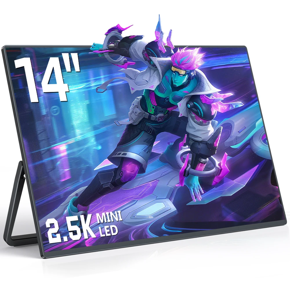 UPERFECT 14 Inch 2.5K 2560×1600 Mini LED Monitor 1600P Screen With 1500cd/m² Upgrade LCD Display For Laptop PC Phones Designers
UPERFECT 14 Inch 2.5K 2560×1600 Mini LED Monitor 1600P Screen With 1500cd/m² Upgrade LCD Display For Laptop PC Phones Designers