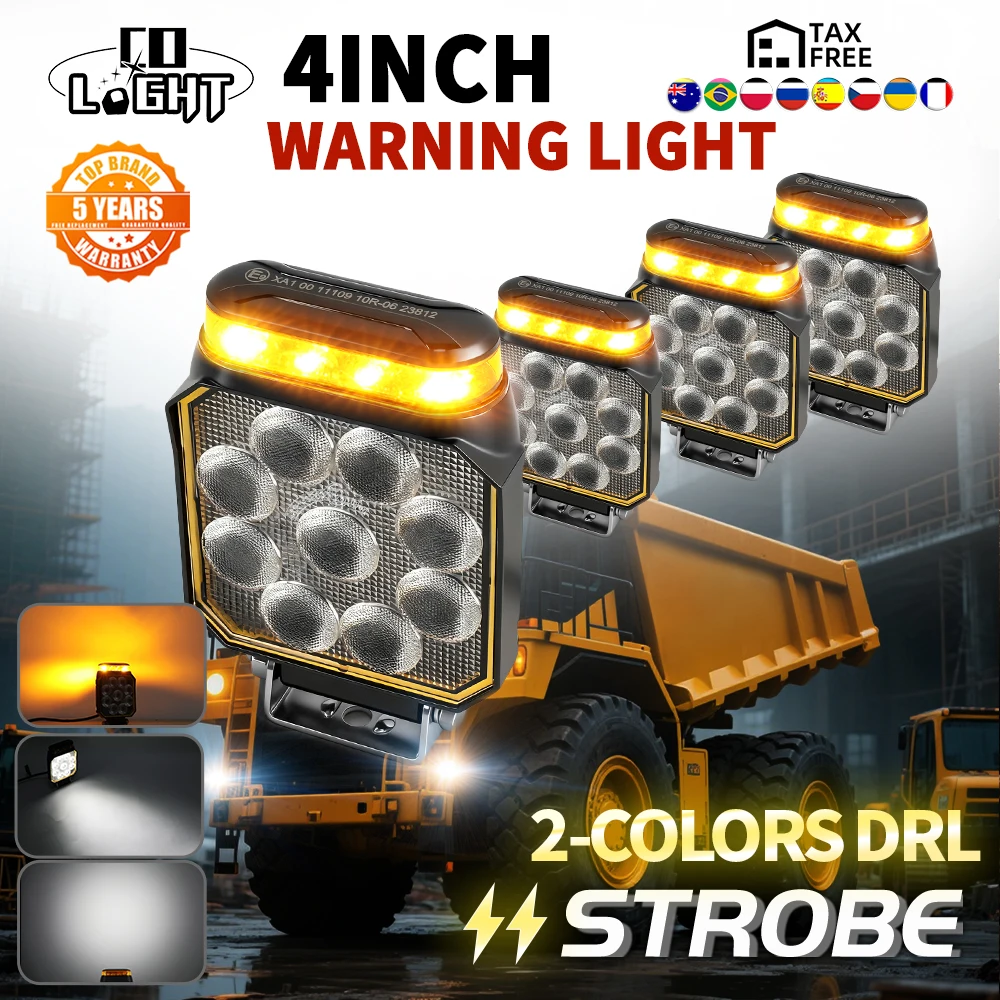 CO LIGHT Новый 4-дюймовый тракторный светодиодный рабочий фонарь со вспышкой, сверхмощный рабочий вилочный погрузчик, противотуманная фара, верхняя лампа для Jeep Tractor Truck 12V 24V
CO LIGHT Новый 4-дюймовый тракторный светодиодный рабочий фонарь со вспышкой, сверхмощный рабочий вилочный погрузчик, противотуманная фара, верхняя лампа для Jeep Tractor Truck 12V 24V