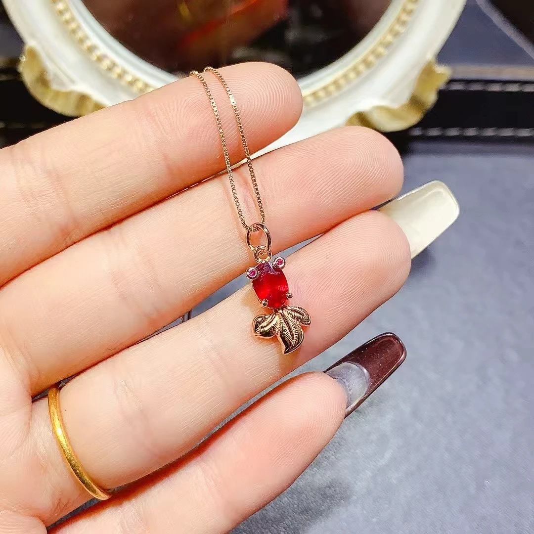 KJJEAXCMY Natural Ruby Pendant S925 silver , electroplated locking color process, high clarity Full of luster Support testing
KJJEAXCMY Natural Ruby Pendant S925 silver , electroplated locking color process, high clarity Full of luster Support testing