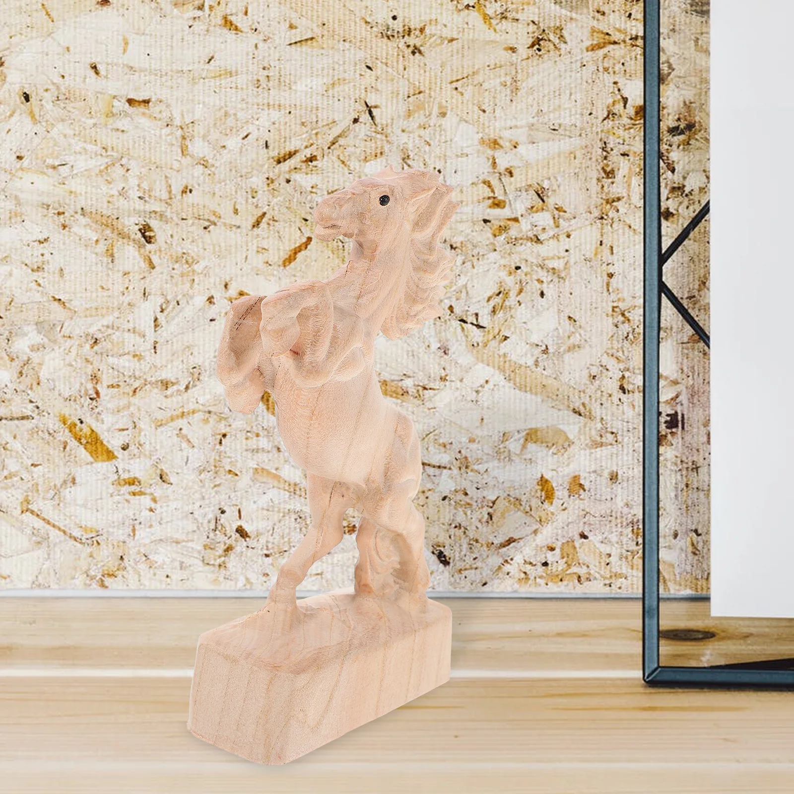 Wood Horse Sculpture Nordic Style Desktop Decor Creative Wood Carving Horse Ornament Success Symbol Elegant Home Office
Wood Horse Sculpture Nordic Style Desktop Decor Creative Wood Carving Horse Ornament Success Symbol Elegant Home Office