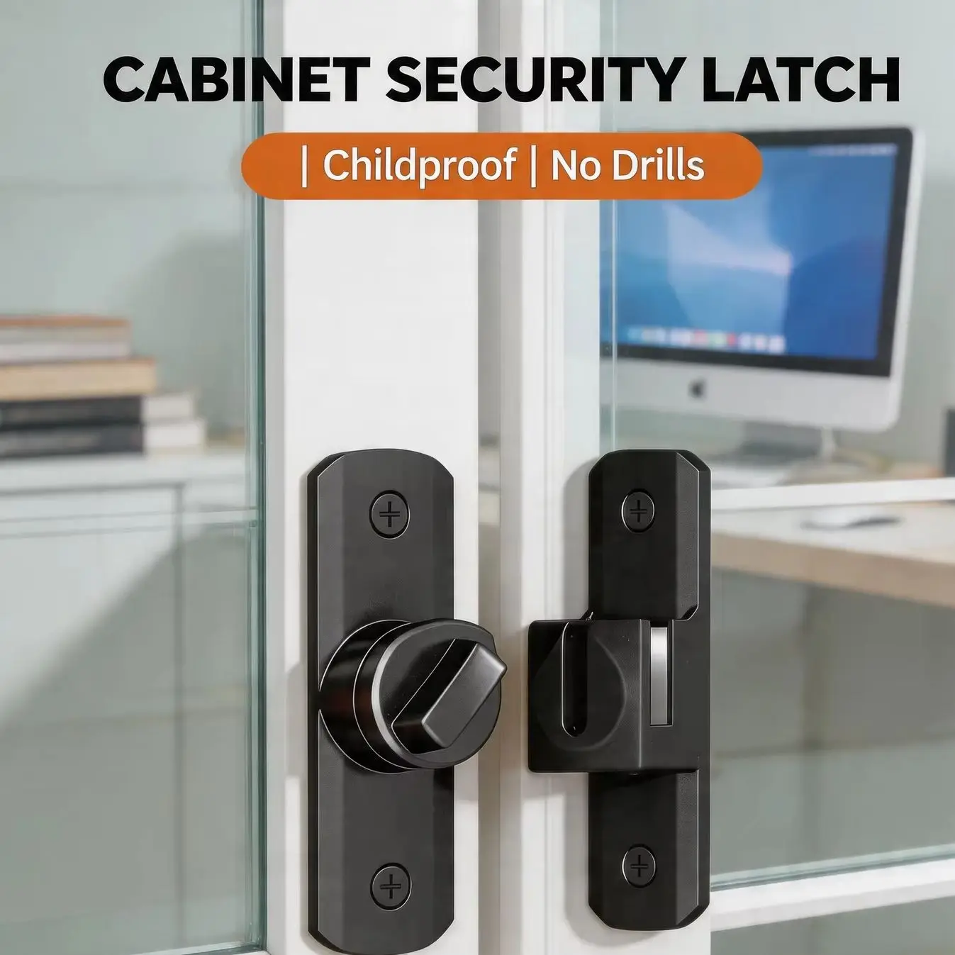 No-Drill Bolt Latch & Sliding Door Lock Catch - Surface-Mounted Bathroom/Hotel/Anti-Theft Door Fastener
No-Drill Bolt Latch & Sliding Door Lock Catch - Surface-Mounted Bathroom/Hotel/Anti-Theft Door Fastener