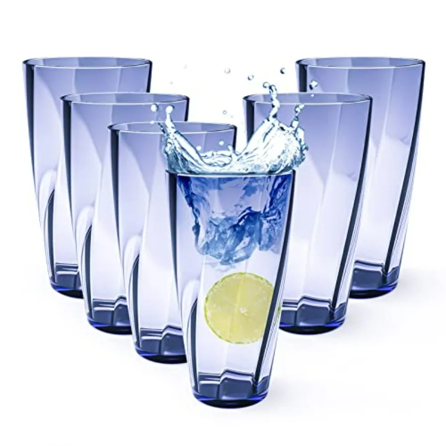 Unbreakable Plastic Cups Plastic Highball Drinking Glasses Tumbler, Large Water Tumbler Set Set Of 6, 25 Oz Dishwasher Safe (Ne
Unbreakable Plastic Cups Plastic Highball Drinking Glasses Tumbler, Large Water Tumbler Set Set Of 6, 25 Oz Dishwasher Safe (Ne