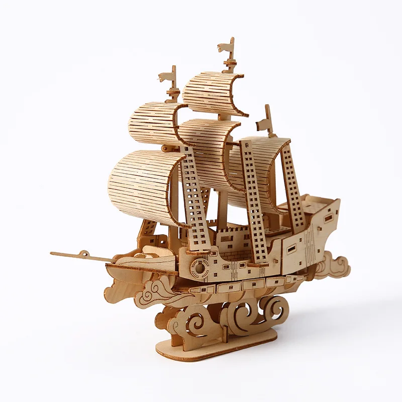 3D Wooden Sailing Ship Puzzle DIY Assembly STEM Educational Toy Creative Ocean Theme Desktop Decor for Kids Adults
3D Wooden Sailing Ship Puzzle DIY Assembly STEM Educational Toy Creative Ocean Theme Desktop Decor for Kids Adults