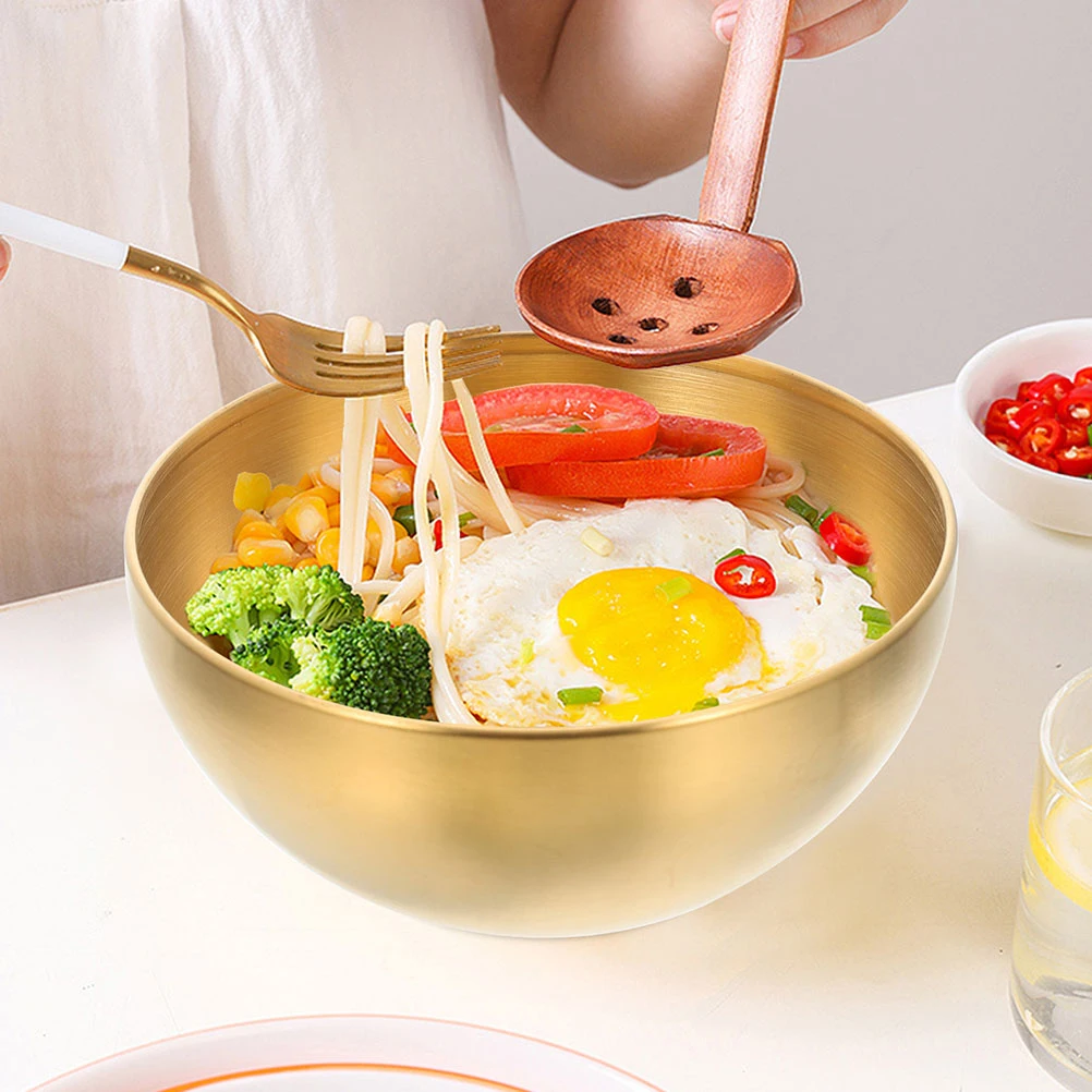 3 Pcs Stainless Steel Fruit Bowl Metal Prep Bowls Reusable Salad Mixing Food Convenient Gold
3 Pcs Stainless Steel Fruit Bowl Metal Prep Bowls Reusable Salad Mixing Food Convenient Gold