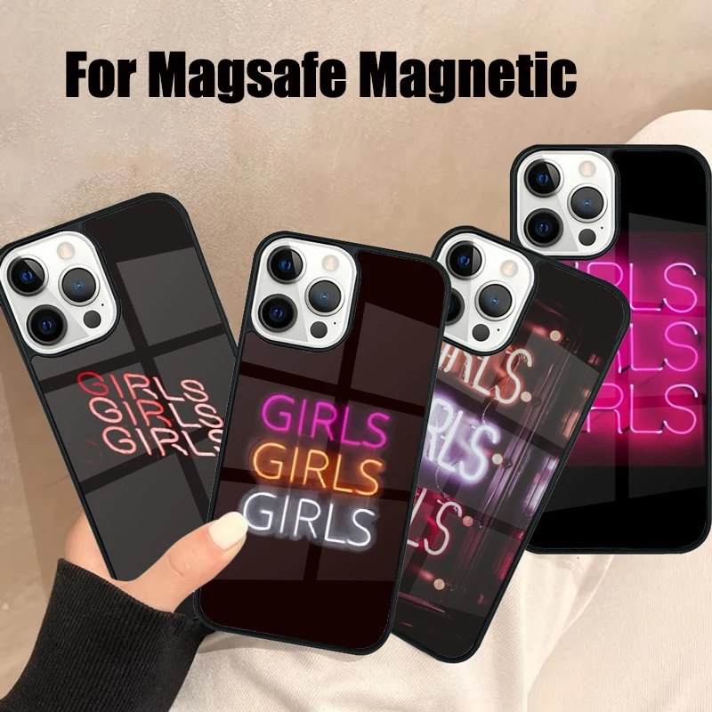 GIRLS GIRLS GIRLS Magsafe Phone Case For iPhone 16 15 14 13 12 11 Pro Max Plus Mirror Wireless Magnetic Cover
GIRLS GIRLS GIRLS Magsafe Phone Case For iPhone 16 15 14 13 12 11 Pro Max Plus Mirror Wireless Magnetic Cover