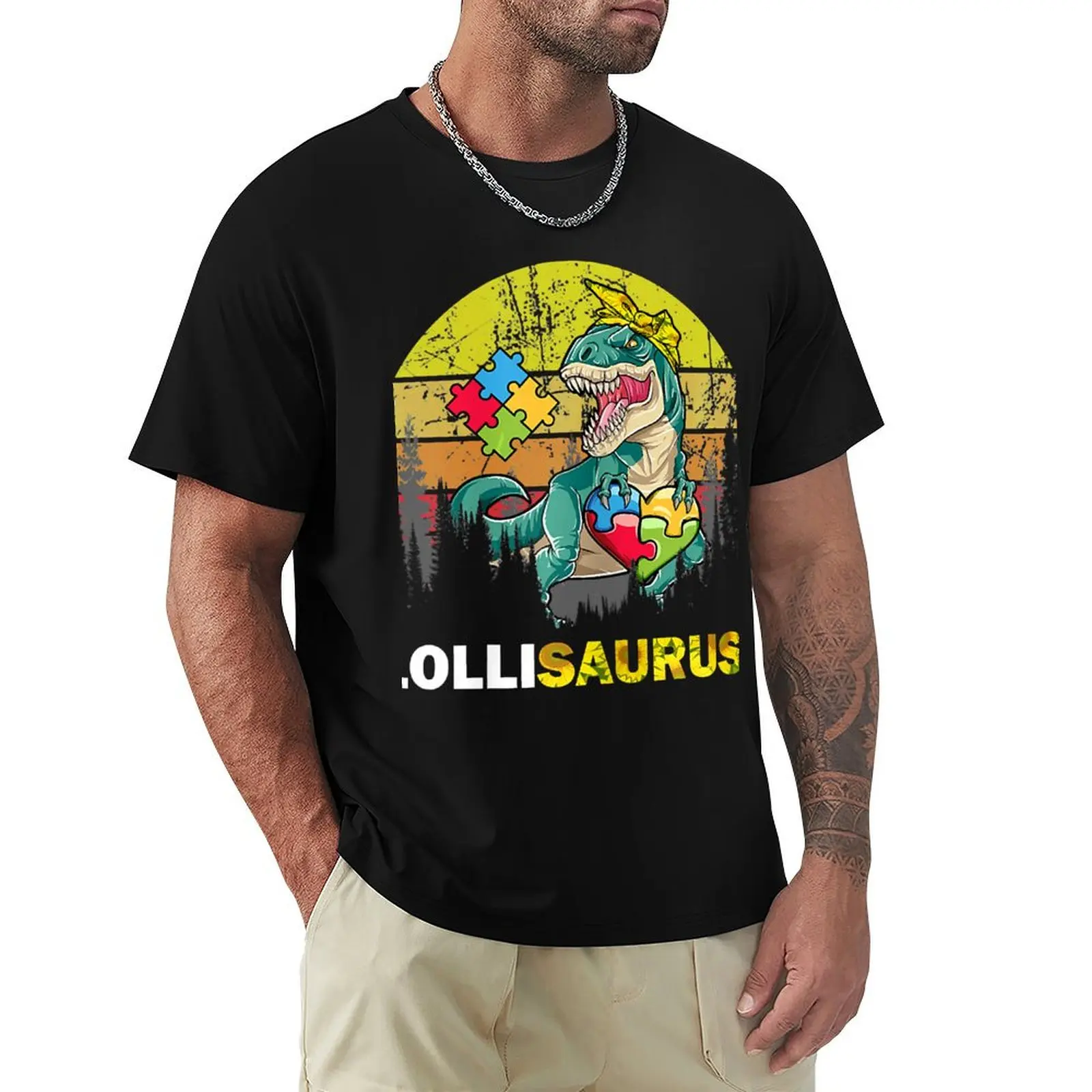 Womens Lolli Saurus Auntsaurus Autism Awareness Dinosaur Sunflower T-Shirt Casual Soft Cotton Short Sleeve Tee
Womens Lolli Saurus Auntsaurus Autism Awareness Dinosaur Sunflower T-Shirt Casual Soft Cotton Short Sleeve Tee