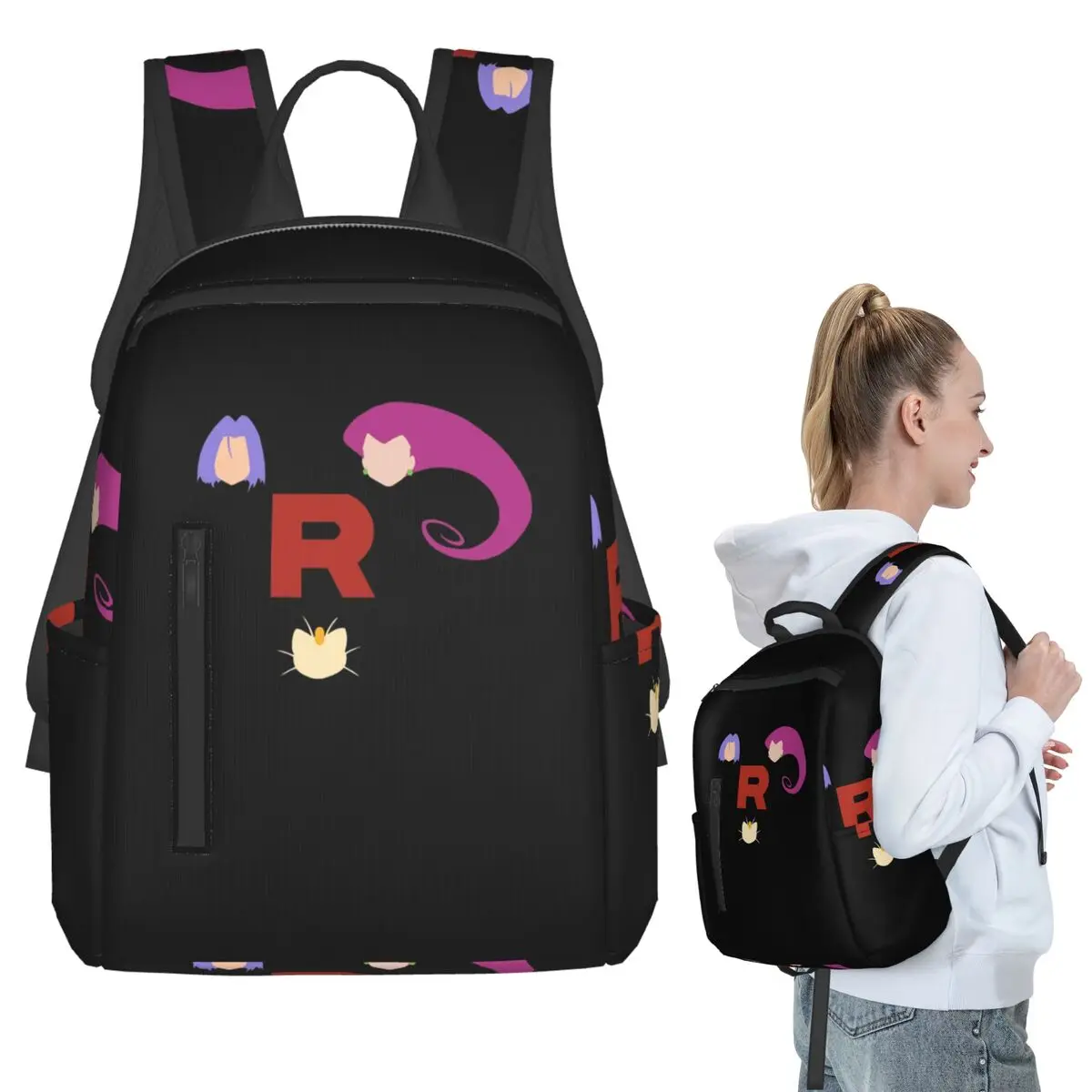 Letter R Team Rocket Logo Backpack Student BookBag Kids School Bag Laptop Shoulder Bags Men Women
Letter R Team Rocket Logo Backpack Student BookBag Kids School Bag Laptop Shoulder Bags Men Women