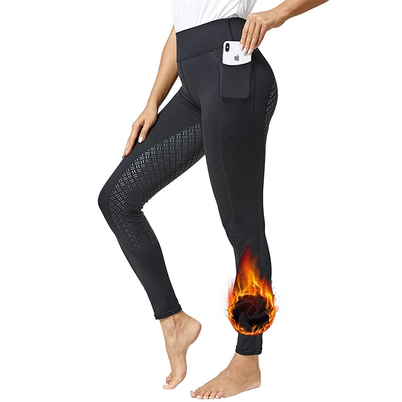 New Hot Sports Women's Fleece Lined Bootcut Horse Riding Pants Winter Full Seat Riding Tights with Pockets Equestrian Breeches
New Hot Sports Women's Fleece Lined Bootcut Horse Riding Pants Winter Full Seat Riding Tights with Pockets Equestrian Breeches