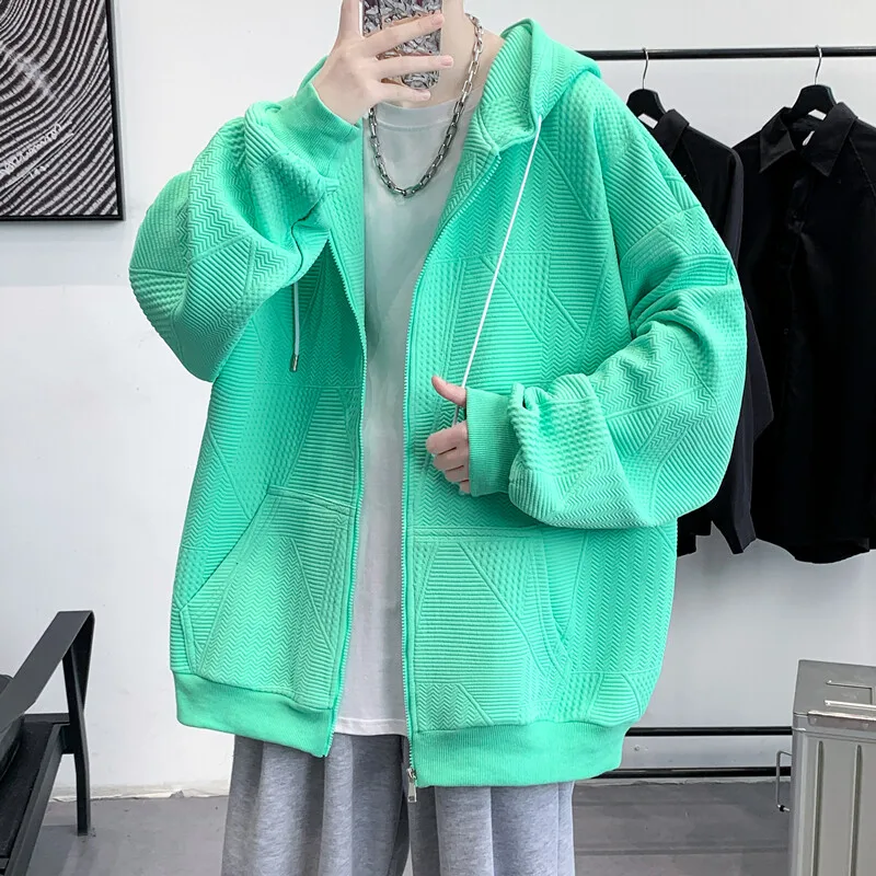Casual Men's Solid Color Cardigan Hooded Sweatshirts 2025 Spring Autumn Streetwear Windproof Hoodies Outdoor Loose Zipper Coats
Casual Men's Solid Color Cardigan Hooded Sweatshirts 2025 Spring Autumn Streetwear Windproof Hoodies Outdoor Loose Zipper Coats