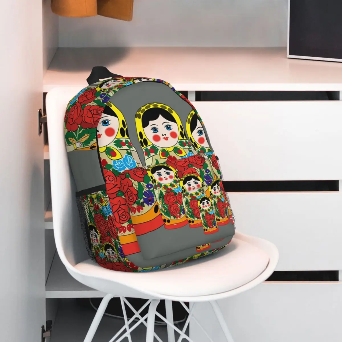 Matryoshka Russian Nesting Doll Cartoon Backpack Student BookBag Kids School Bag Computer Shoulder Bags for Men Women
Matryoshka Russian Nesting Doll Cartoon Backpack Student BookBag Kids School Bag Computer Shoulder Bags for Men Women