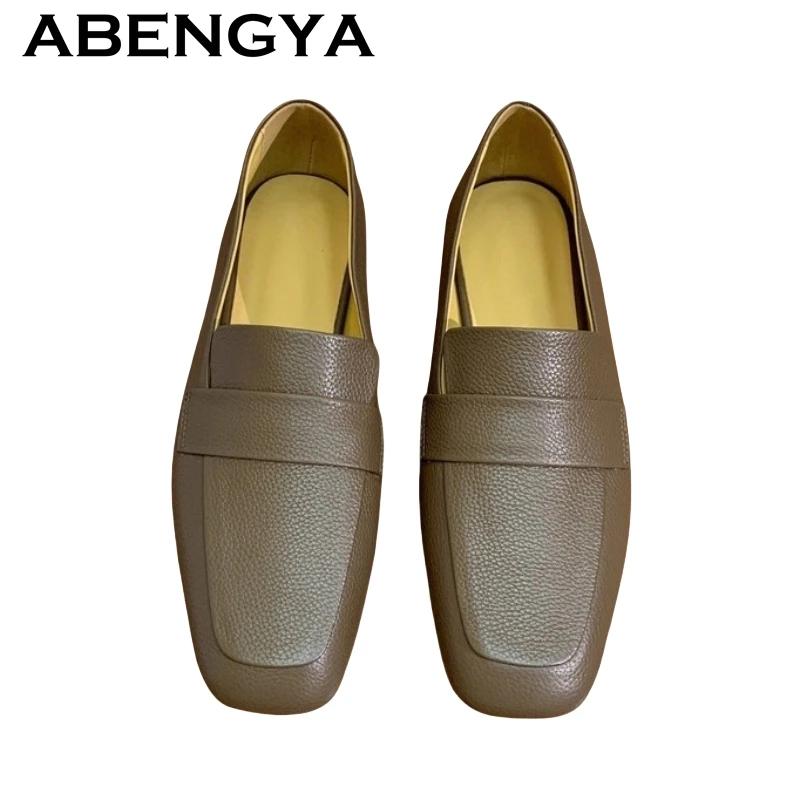 2025 Summer Genuine Leather Flat Loafer Shoes Women Square Toe Slip On Casual Loafers Comfort Walking Single Shoes Zapatos Mujer
2025 Summer Genuine Leather Flat Loafer Shoes Women Square Toe Slip On Casual Loafers Comfort Walking Single Shoes Zapatos Mujer