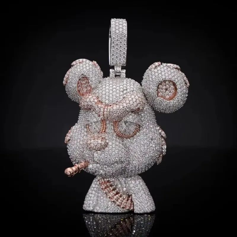 Two-Tone 3.5 Inch Rose Gold Bear Hip Hop Pendant, Sparkling Luxury Jewelry for Men, Matching Chains & Letter Charms
Two-Tone 3.5 Inch Rose Gold Bear Hip Hop Pendant, Sparkling Luxury Jewelry for Men, Matching Chains & Letter Charms