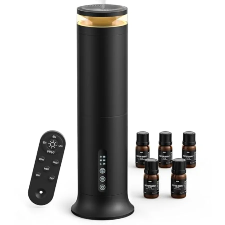 Waterless Diffuser with 5 Hotel-inspried Scent Oil - Cold Air Diffuser Up to 2000 Sq.ft for Large Home Office Hotel and Spa, Re
Waterless Diffuser with 5 Hotel-inspried Scent Oil - Cold Air Diffuser Up to 2000 Sq.ft for Large Home Office Hotel and Spa, Re