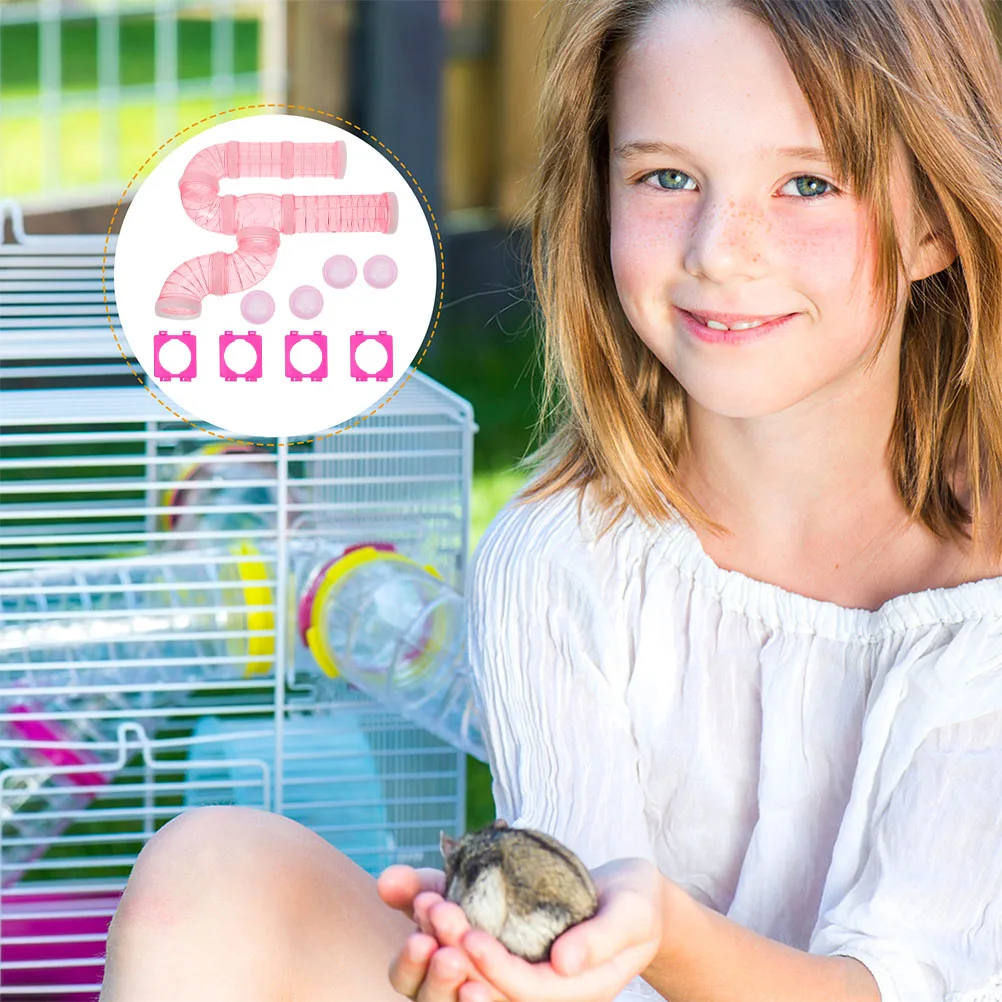 Hamster Tubes Tunnels Cage Accessories Clear Tube DIY Customized Toys Small Animals Pet Supplies Hamster Adventure Tube
Hamster Tubes Tunnels Cage Accessories Clear Tube DIY Customized Toys Small Animals Pet Supplies Hamster Adventure Tube
