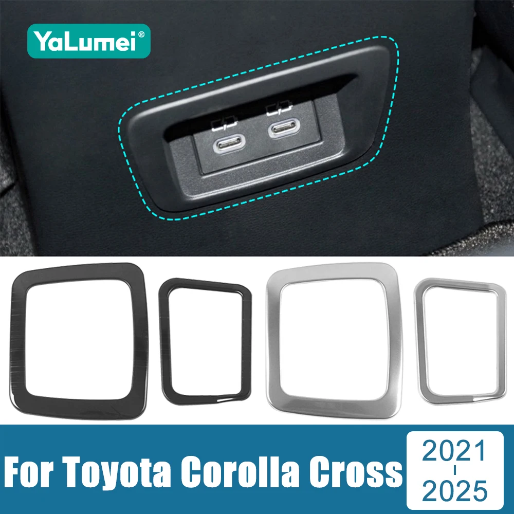 For Toyota Corolla Cross XG10 2021 2022 2023 2024 2025 Stainless Car Rear Air Conditioning Vent Outlet USB Frame Cover Sticker
For Toyota Corolla Cross XG10 2021 2022 2023 2024 2025 Stainless Car Rear Air Conditioning Vent Outlet USB Frame Cover Sticker