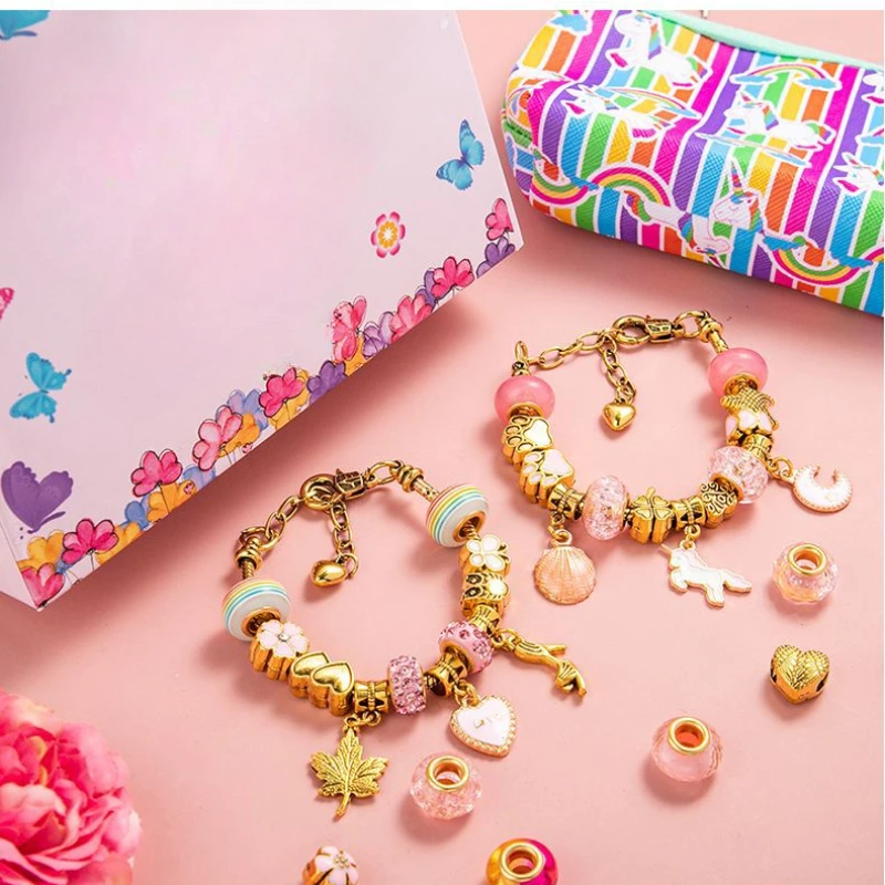 Children's Educational DIY Beaded Bracelet Set Is Suitable As A Beautiful Gift For Children Bangles for 3-12y Exquisite Gift Box
Children's Educational DIY Beaded Bracelet Set Is Suitable As A Beautiful Gift For Children Bangles for 3-12y Exquisite Gift Box
