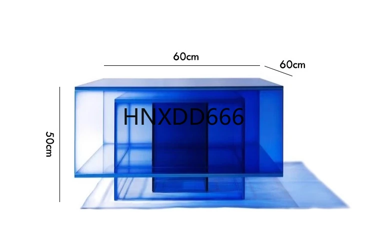 Creative gradual change square acrylic coffee table
Creative gradual change square acrylic coffee table