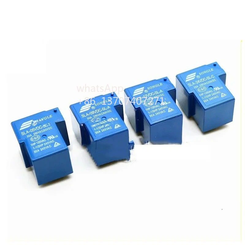 10PCS/lot Power Relay SLA-05VDC-SL-A SLA-12VDC-SL-A SLA-24VDC-SL-A SLA-48VDC-SL-A 5V 12V 24V 48V 30A 5PIN T90
10PCS/lot Power Relay SLA-05VDC-SL-A SLA-12VDC-SL-A SLA-24VDC-SL-A SLA-48VDC-SL-A 5V 12V 24V 48V 30A 5PIN T90
