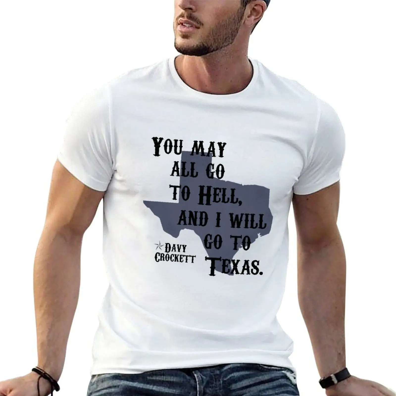 Davy Crockett Quote T-Shirt man t shirts cotton t shirt man casual t shirt personalised T-shirt
Davy Crockett Quote T-Shirt man t shirts cotton t shirt man casual t shirt personalised T-shirt