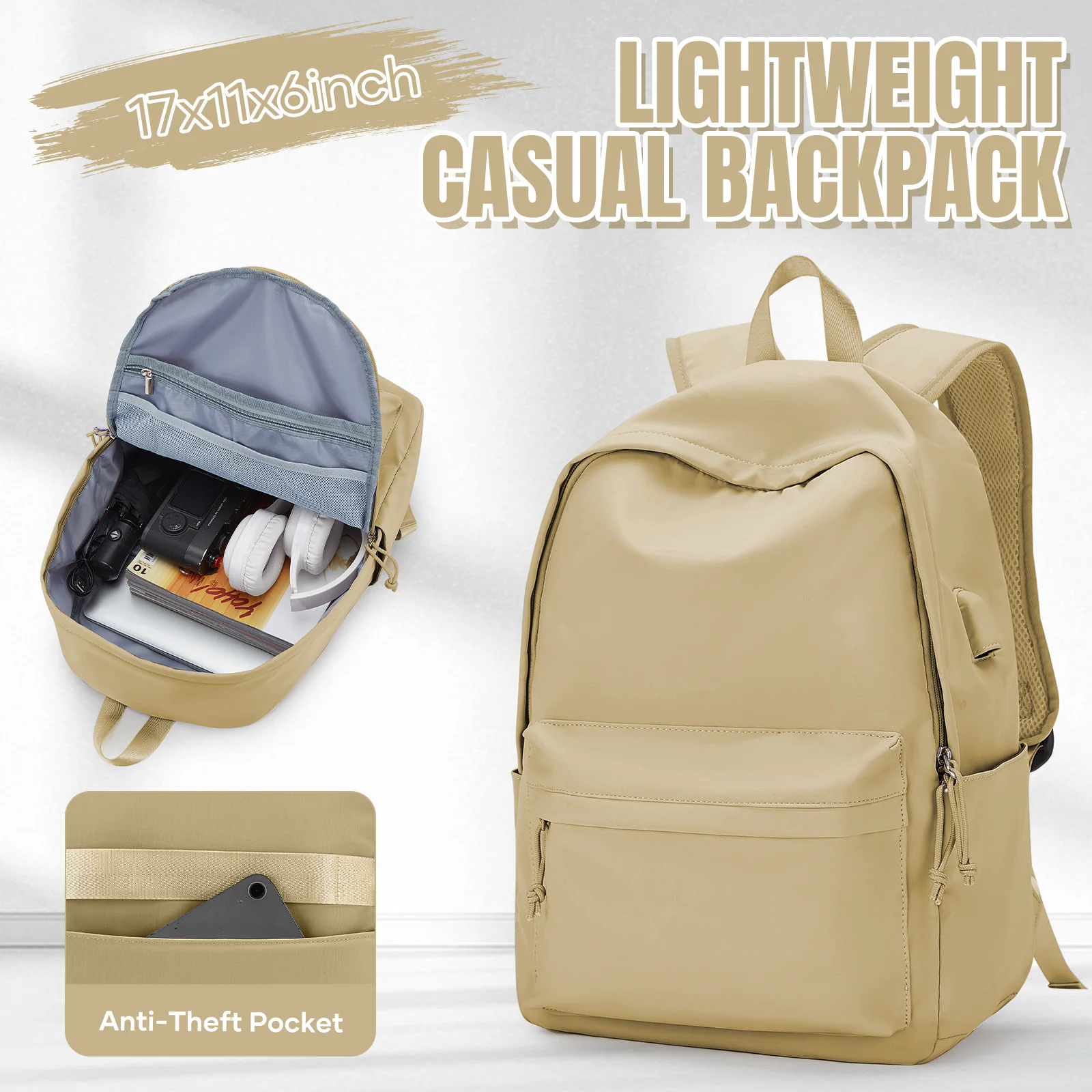 Leisure Backpack Minimalist Unisex School Backpack Large-capacity Women's Fashion Backpack and Travel Backpack Girl's School Bag
Leisure Backpack Minimalist Unisex School Backpack Large-capacity Women's Fashion Backpack and Travel Backpack Girl's School Bag
