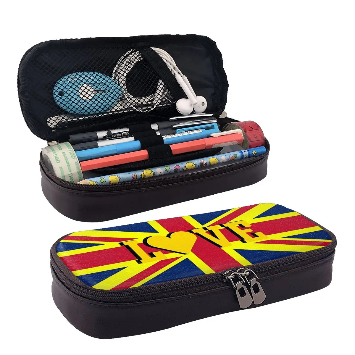 Union Jack Flag Of The UK United Kingdom British Leather Pencil Case for Boy Girl School Pen Box Pencil Bag Stationery Supplies
Union Jack Flag Of The UK United Kingdom British Leather Pencil Case for Boy Girl School Pen Box Pencil Bag Stationery Supplies