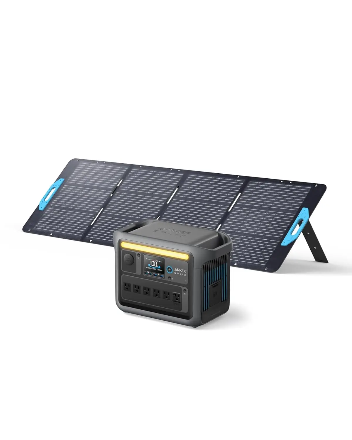 SOLIX C1000 Portable Power Station with 200W Solar Panel, 1800W Solar Generator, 1056wh LFP (LiFePO4) Battery, 6 AC, Custom
SOLIX C1000 Portable Power Station with 200W Solar Panel, 1800W Solar Generator, 1056wh LFP (LiFePO4) Battery, 6 AC, Custom