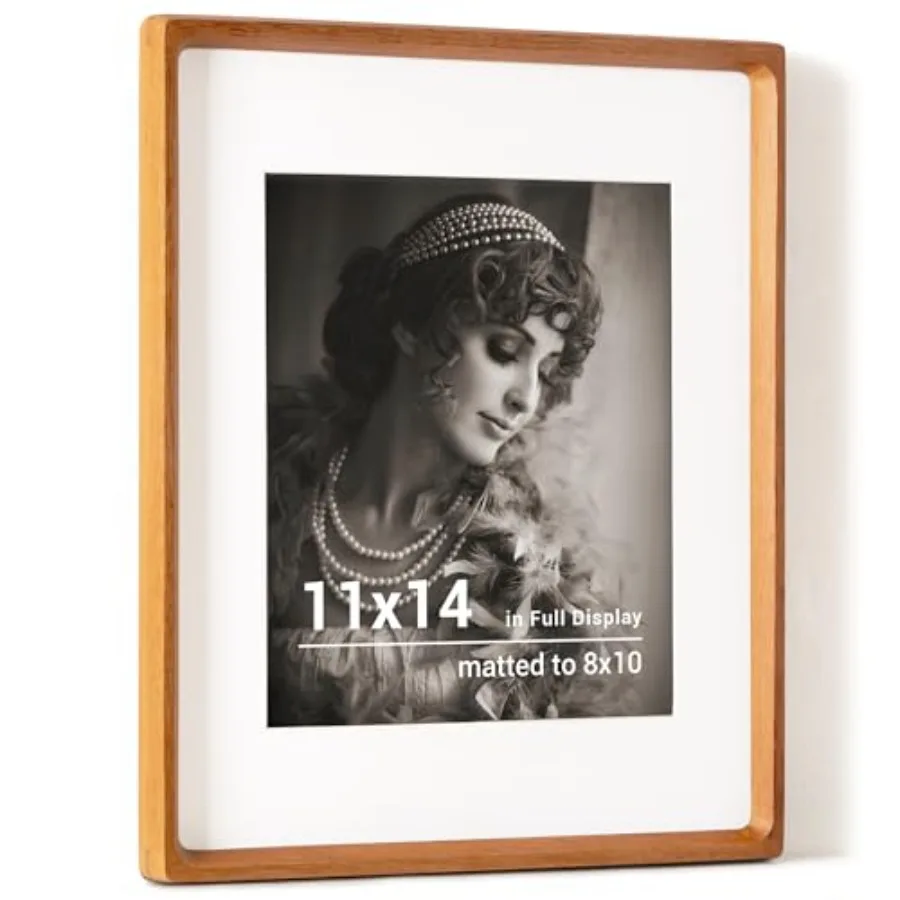 11x14 Picture Frame, USA-Sourced Teak Wood Photo Frames with HD Tempered Glass, Handcrafted Rounded Corner 11 x 14 Wooden Frame
11x14 Picture Frame, USA-Sourced Teak Wood Photo Frames with HD Tempered Glass, Handcrafted Rounded Corner 11 x 14 Wooden Frame