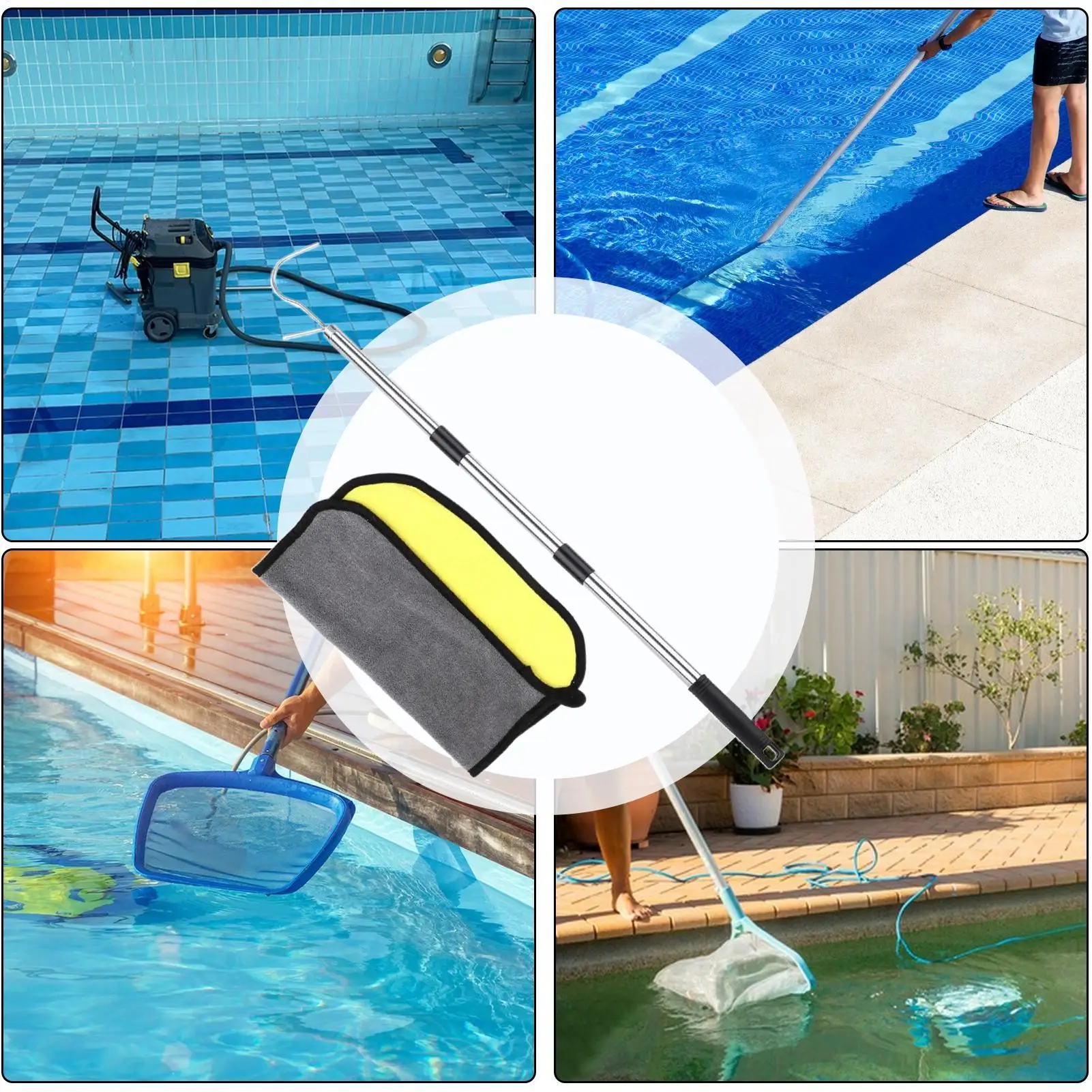 Pool Robot Hook Robotic Pool Cleaner Stainless Steel Hooks Quick-Release Cleaning Tools Hanger For Skimming Grabbing Debris
Pool Robot Hook Robotic Pool Cleaner Stainless Steel Hooks Quick-Release Cleaning Tools Hanger For Skimming Grabbing Debris