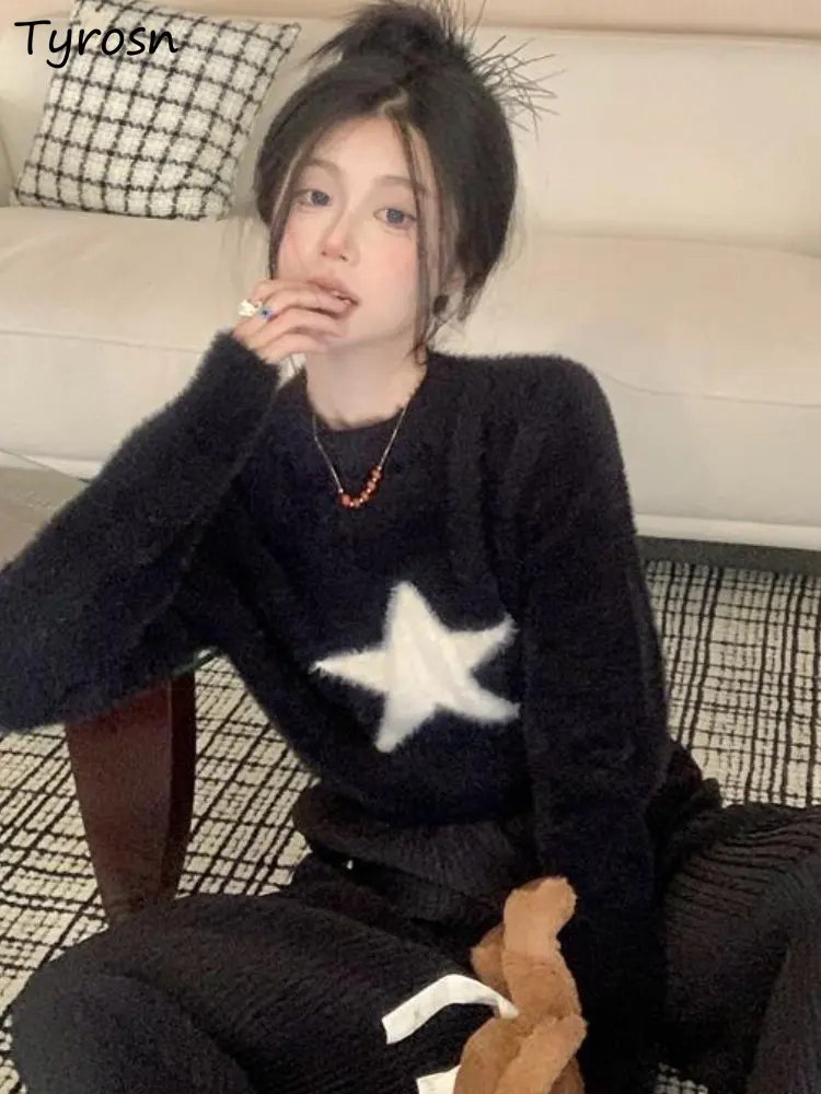 Pullovers Women Y2k Design All-match Loose Sweater Tender Fashion Korean Style Autumn Retro Simple Creativity Crop Casual Ladies
Pullovers Women Y2k Design All-match Loose Sweater Tender Fashion Korean Style Autumn Retro Simple Creativity Crop Casual Ladies