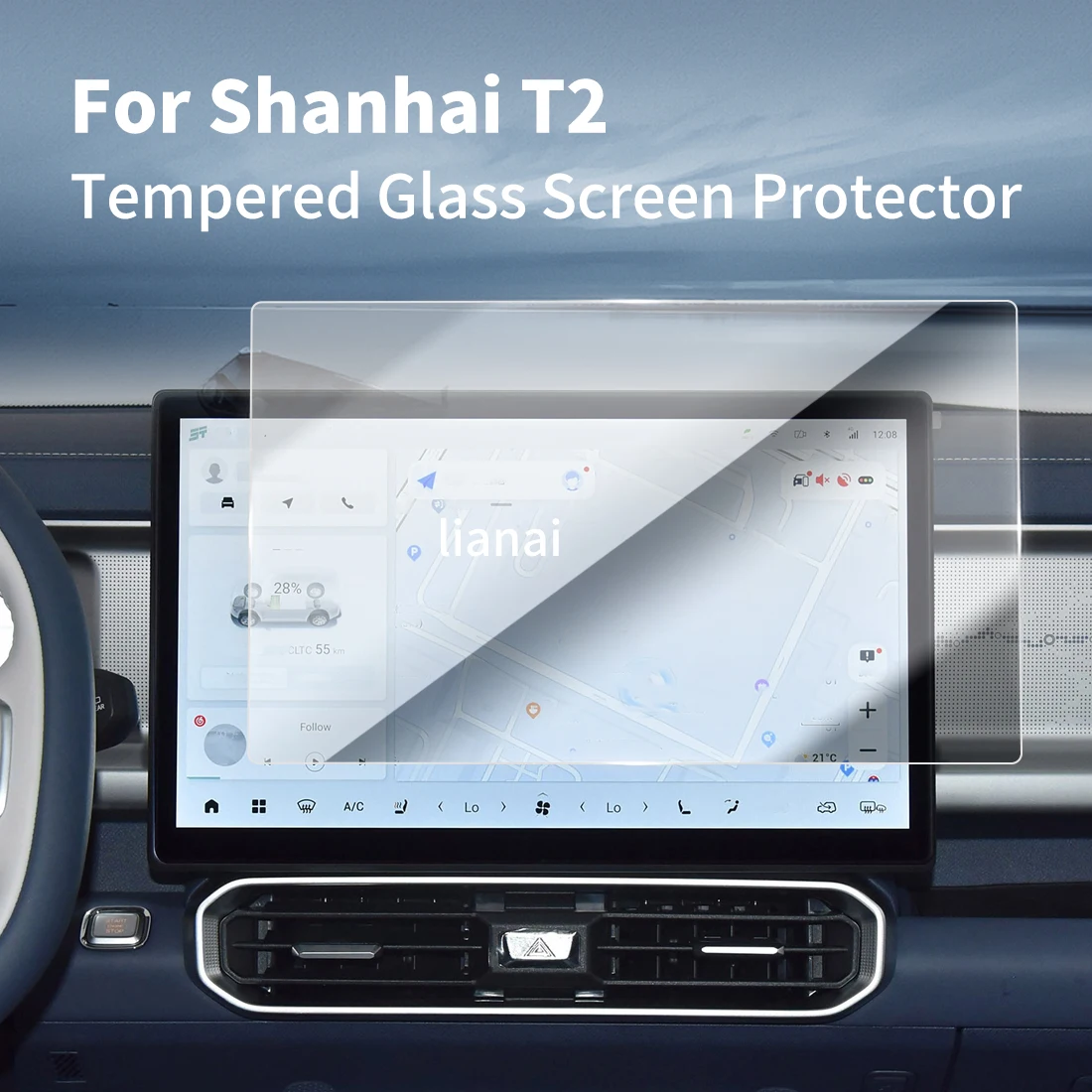 Carplay Screen Protector Tempered Glass Protective Film Navigator Aut Car Stickers Accessories For24JIETU shanhai T2
Carplay Screen Protector Tempered Glass Protective Film Navigator Aut Car Stickers Accessories For24JIETU shanhai T2