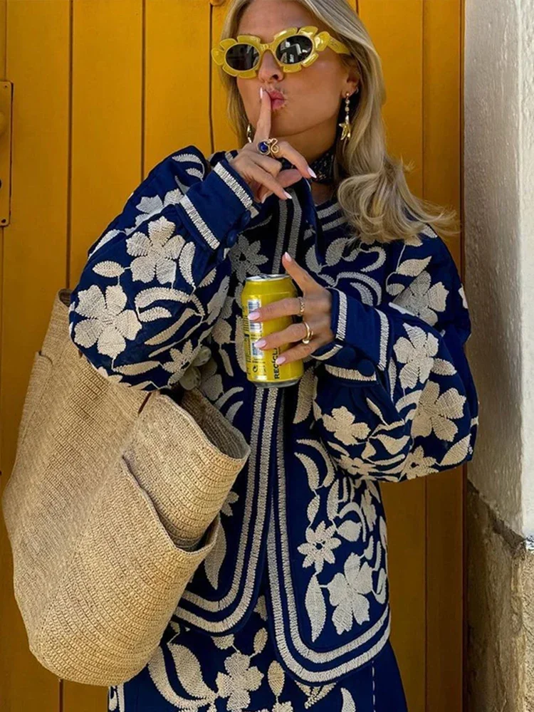 Floral Printed Loose Women's Jacket Casual Long Sleeve Cardigan Outerwears Vintage High Street Jackets Female Chic Autumn Coats
Floral Printed Loose Women's Jacket Casual Long Sleeve Cardigan Outerwears Vintage High Street Jackets Female Chic Autumn Coats