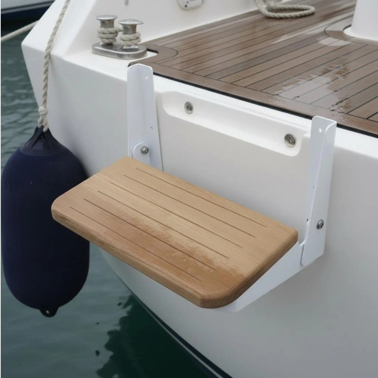 Foldable Teak Step Aluminum Alloy Boat Fold-up Step Fold-up Footrest Long-Lasting Watercraft Accessory Heavy Duty for Yacht
Foldable Teak Step Aluminum Alloy Boat Fold-up Step Fold-up Footrest Long-Lasting Watercraft Accessory Heavy Duty for Yacht