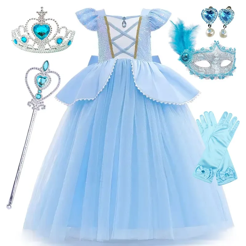 Disney New Design Cinderella Princess Dress Ball Gown Classic Cartoon Role Play Belle&Rapunzel Costume Kids Birthday Party Gown
Disney New Design Cinderella Princess Dress Ball Gown Classic Cartoon Role Play Belle&Rapunzel Costume Kids Birthday Party Gown