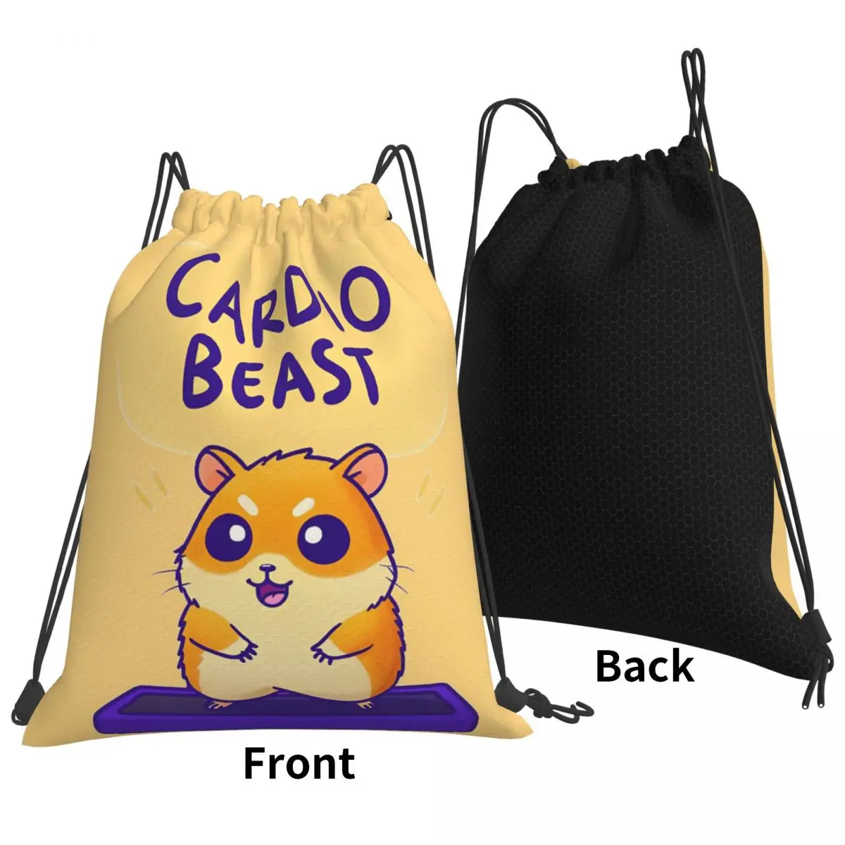 Cardio Beast Hamster Workout Sticker Backpacks Fashion Drawstring Bundle Pocket Shoes Bag Book Bags for Man Woman Students
Cardio Beast Hamster Workout Sticker Backpacks Fashion Drawstring Bundle Pocket Shoes Bag Book Bags for Man Woman Students