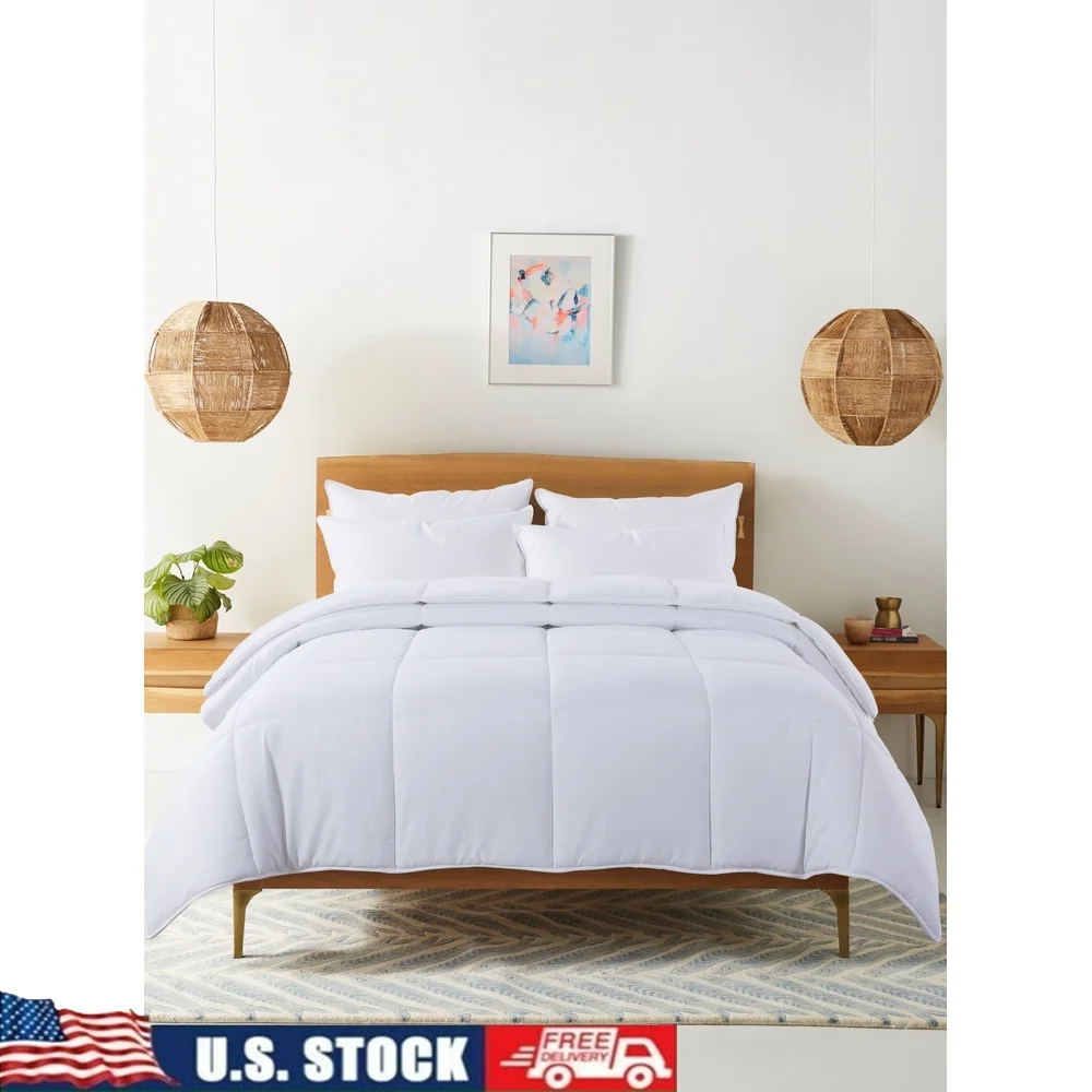 Cozy Down Alternative Comforter Reversible Twin Hypoallergenic Plush Blanket Machine Washable Soft Polyester Bedding
Cozy Down Alternative Comforter Reversible Twin Hypoallergenic Plush Blanket Machine Washable Soft Polyester Bedding