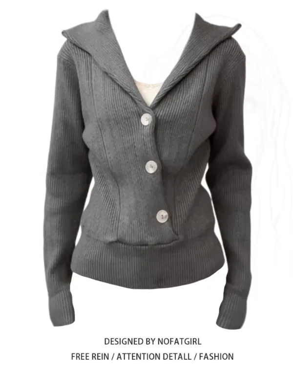 Autumn Winter Button up Knitwear Loose Fit Soft Style Korean Loose Collar Sweater Trendy plus Size Women's Commute Fashion
Autumn Winter Button up Knitwear Loose Fit Soft Style Korean Loose Collar Sweater Trendy plus Size Women's Commute Fashion