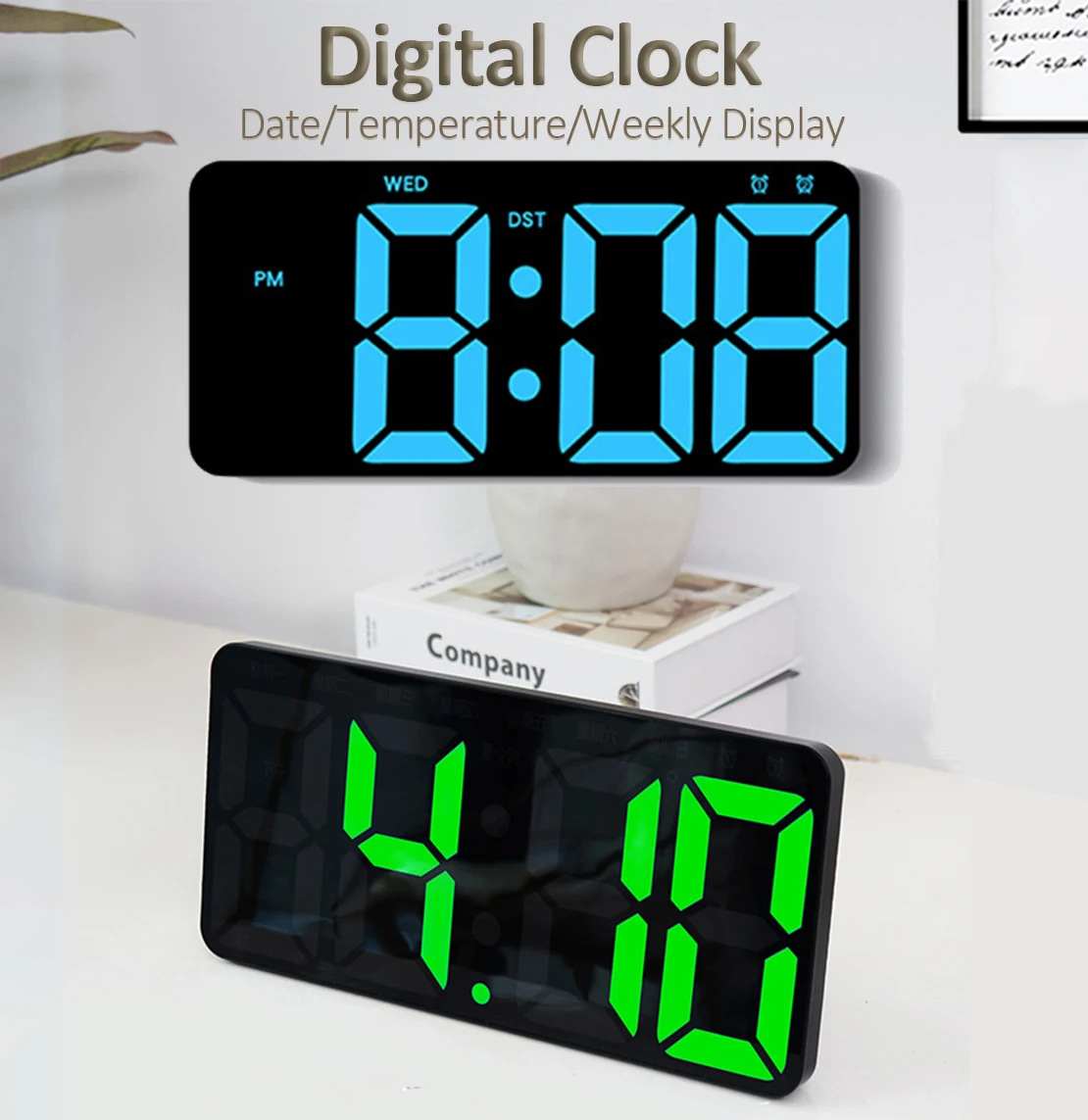 Multifunctional LED Electronic Clock with Date Temperature Display Dual Alarm Clock Countdown Digital Clock Bedroom Wall Clock
Multifunctional LED Electronic Clock with Date Temperature Display Dual Alarm Clock Countdown Digital Clock Bedroom Wall Clock