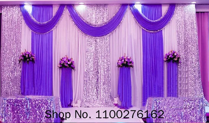 Special Offer 10ftx10ft Sequin Wedding Backdrop Curtain with Swag Backdrop/ Wedding Decoration Romantic Ice Silk Stage Curtains
Special Offer 10ftx10ft Sequin Wedding Backdrop Curtain with Swag Backdrop/ Wedding Decoration Romantic Ice Silk Stage Curtains