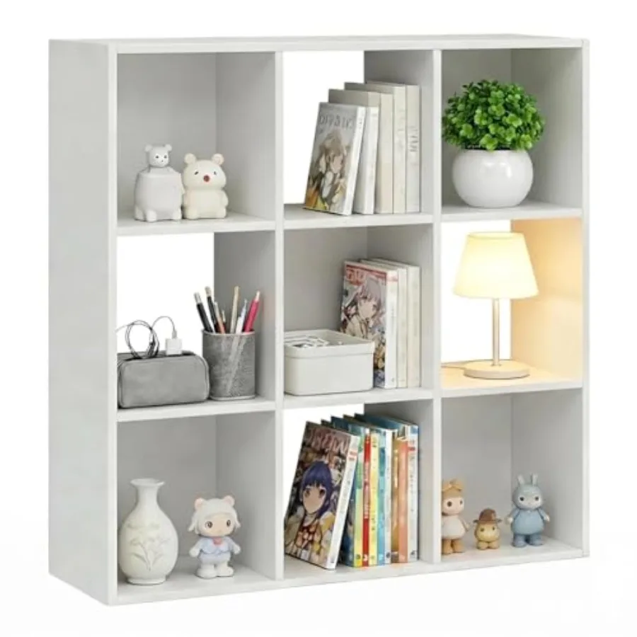 9-Cube Storage Organizer, Reversible Bookcase Shelf, Open Cube Bookshelf, Large Modern Storage for Living Room, Bedroom and Off
9-Cube Storage Organizer, Reversible Bookcase Shelf, Open Cube Bookshelf, Large Modern Storage for Living Room, Bedroom and Off